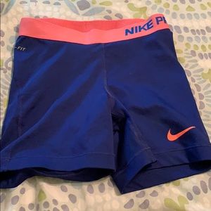 Blue nike pros